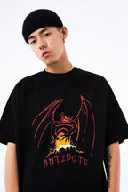 Antidote Devil Print Logo Tee