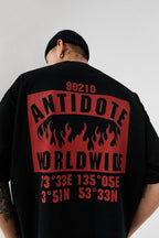 Antidote Logo Flame Print Tee