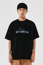 Antidote Cheetah Futuristic Logo Tee