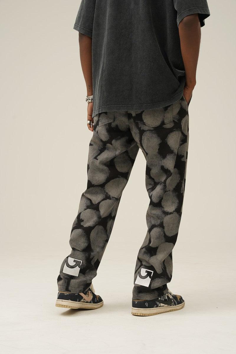 Empty Reference Embroidered Logo Dyed Jeans