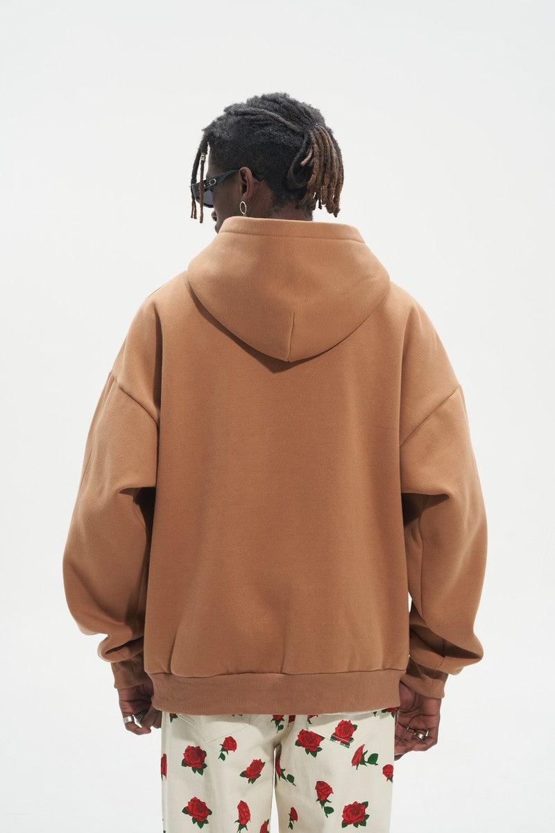 Embroidered Sherpa Hoodie