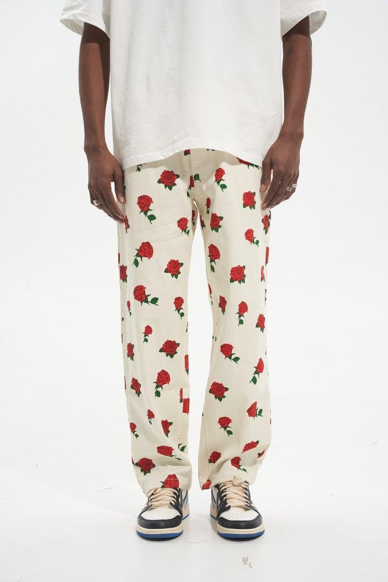 HH Roses Printed Jeans - UK Only