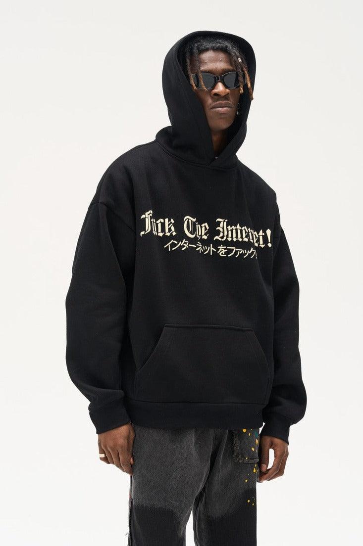 Skeleton Puff Print Hoodie