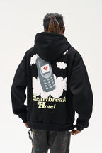 Logo Puff Print Hoodie