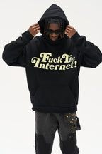 Logo Puff Print Hoodie