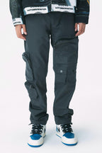 Antidote Multi-Pocket Gray Straight Trousers