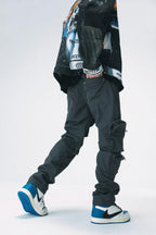 Antidote Multi-Pocket Gray Straight Trousers