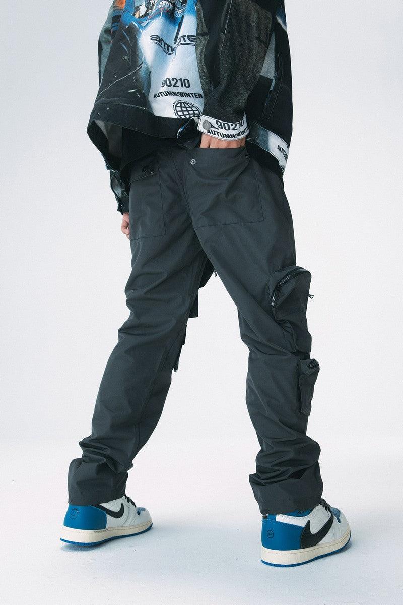 Antidote Multi-Pocket Gray Straight Trousers