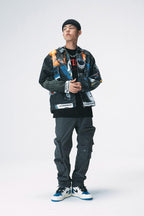 Antidote Multi-Pocket Gray Straight Trousers
