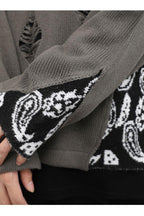 CZ Bandana Stitched Sweater