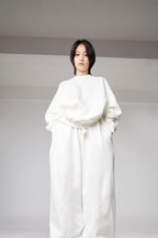 CZ White Loose Sweatpants