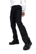 Old Order Splash Ink Flared Trousers