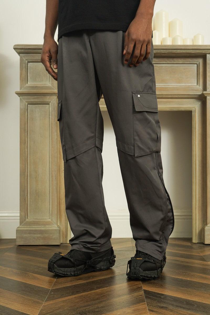Empty Reference Casual Straight Pockets Trousers