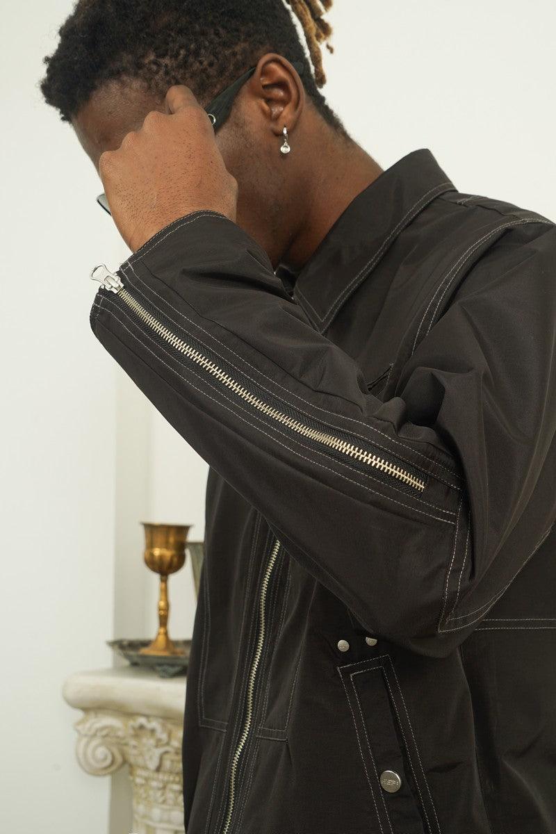 Empty Reference Structure Zipper Jacket