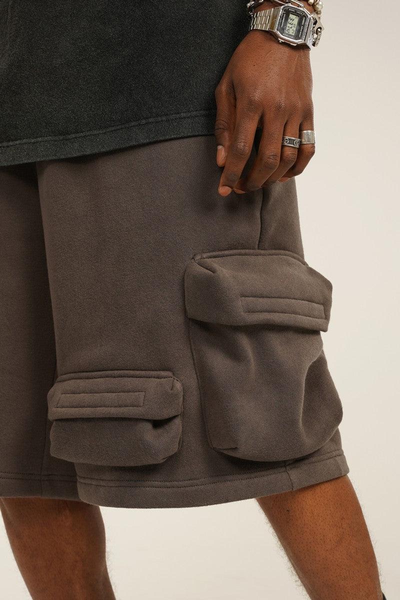 Empty Reference Multi Pocket Knit Shorts