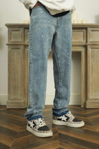 Empty Reference Splash Ink Light Blue Jeans