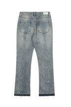 CZ Washed Straight Flared Jeans