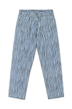 CZ Zebra Pattern Straight Jeans