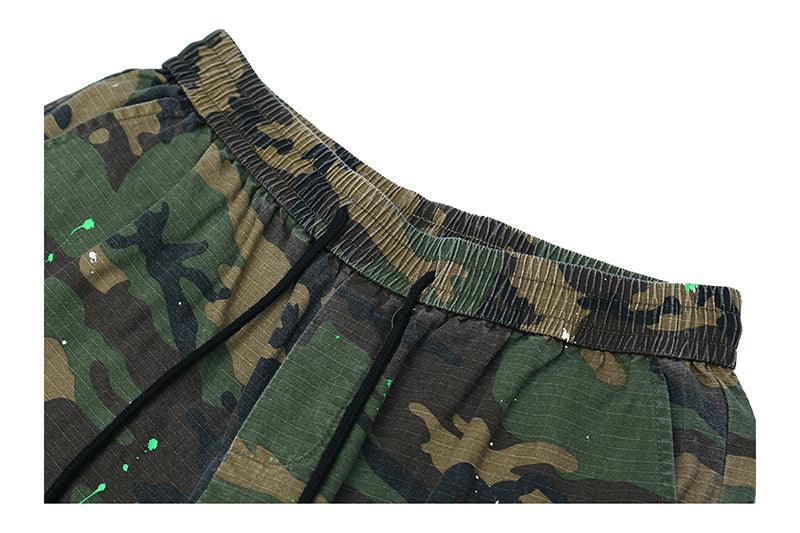 Camo Ink Flared Trousers