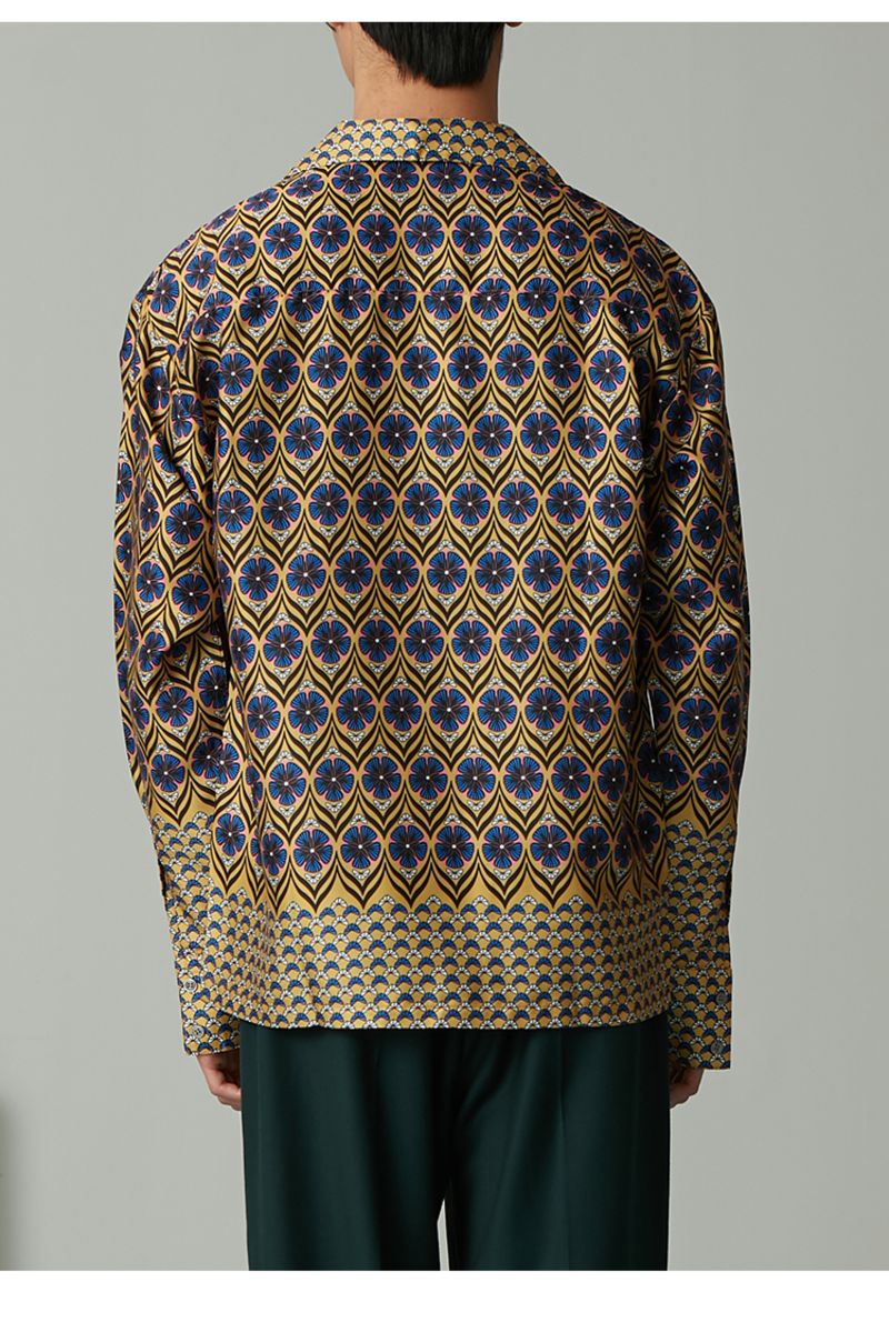 Mix7 Retro Pattern L/S Shirt