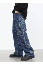 CZ Bandana Pattern Straight Trousers