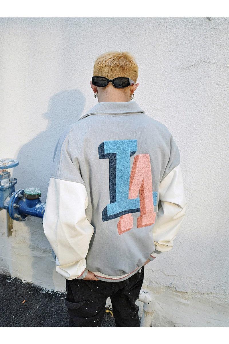 CZ LA Embroidered Varsity Jacket