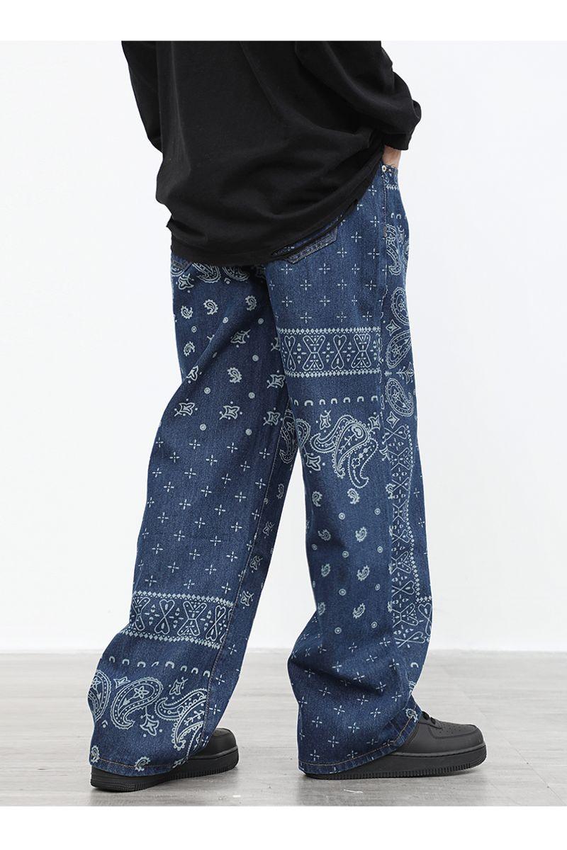 CZ Bandana Pattern Straight Trousers