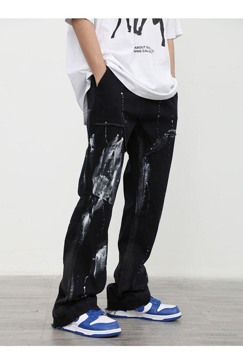 CZ Washed Ink Flared Jeans - UK Only