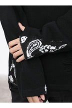 CZ Bandana Stitched Sweater