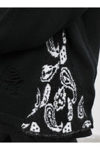 CZ Bandana Stitched Sweater