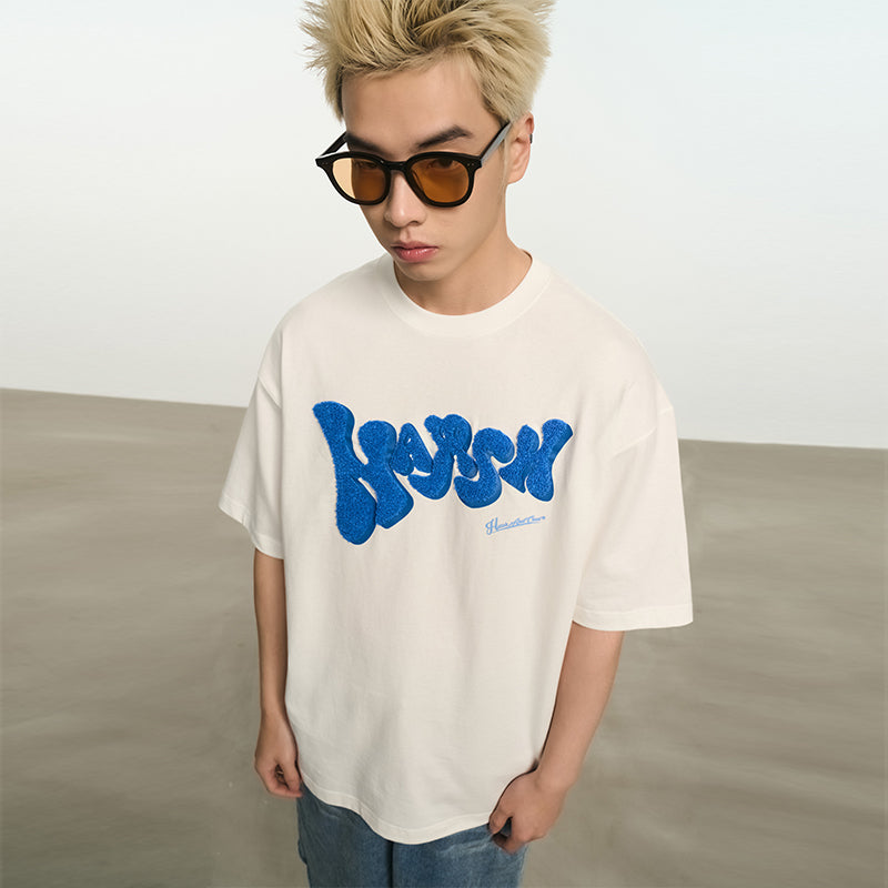 Bubble Embroidered Logo Tee