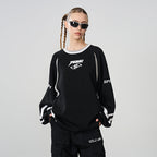 Contrast Racing Knitted Sweater