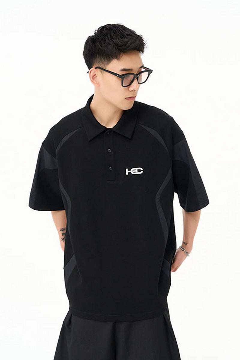 Nylon Stitching Polo Shirt