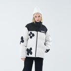 H/C Handpainted Flowers Down Jacket - UK Only