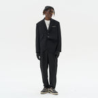 Asymmetric Pocket Deconstructed Suit jacket