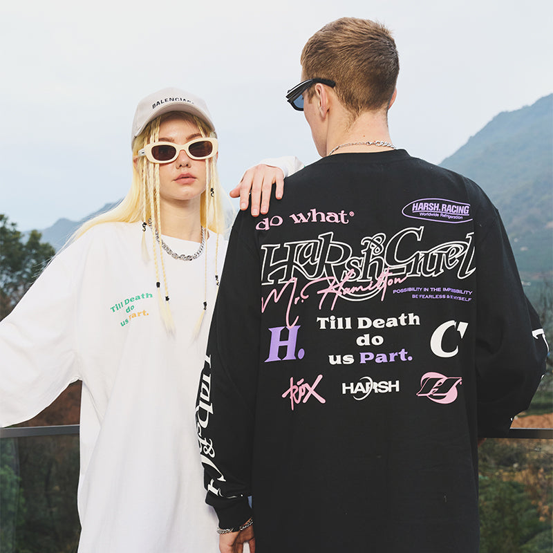 Logos Round Neck L/S Tee