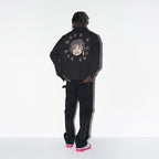 H/C Cartoon Face Foam Print Jacket