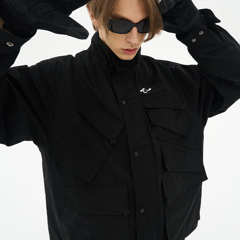H/C Asymmetrical Multi-Pocket Functional Jacket
