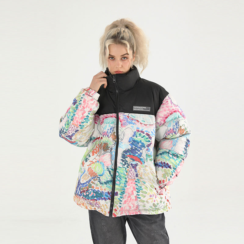 H/C Handpainted Divisionism Down Jacket