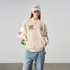 Golden Rules Embroidered Varsity Jacket