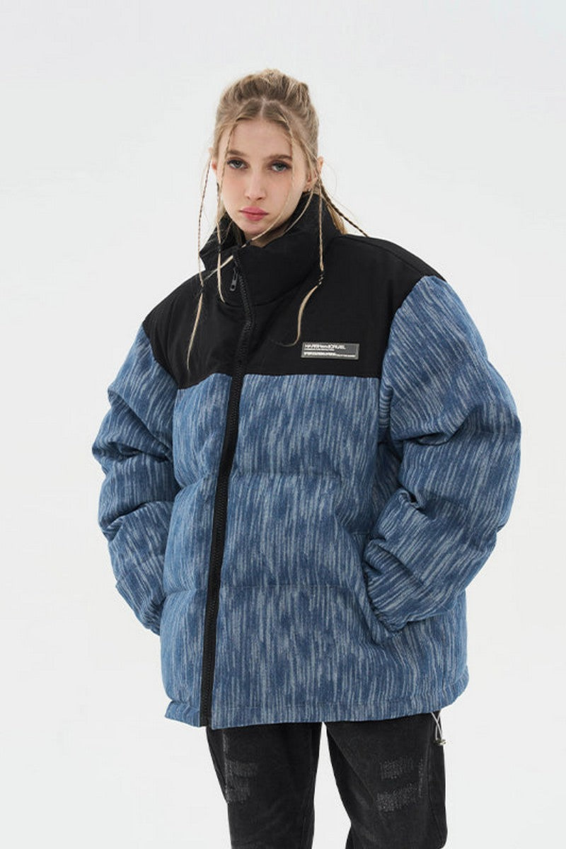 H/C Custom Denim Padded Down jacket