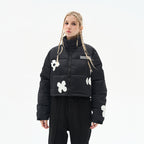 H/C Handpainted Flowers Crop Jacket