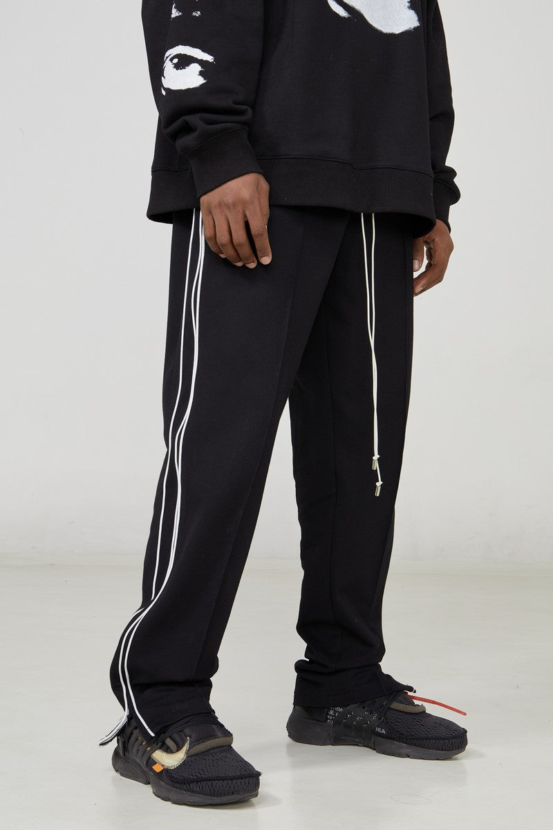 STEEPC Drawstrings Straight Casual Trousers