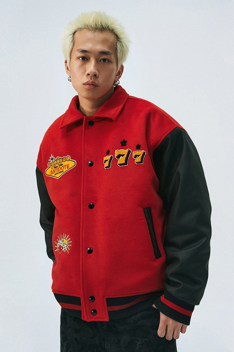 ANT Dices Embroidered Varsity Jacket