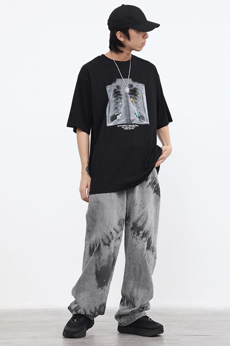 CZ Tie Dyed Loose Jeans