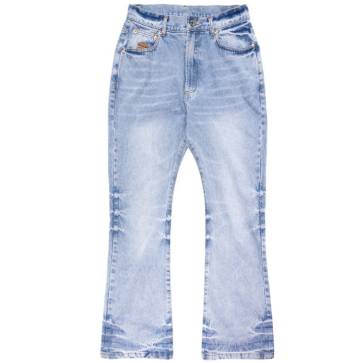 OO Washed Logo Flared Jeans