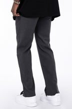 Slit Straight Trousers