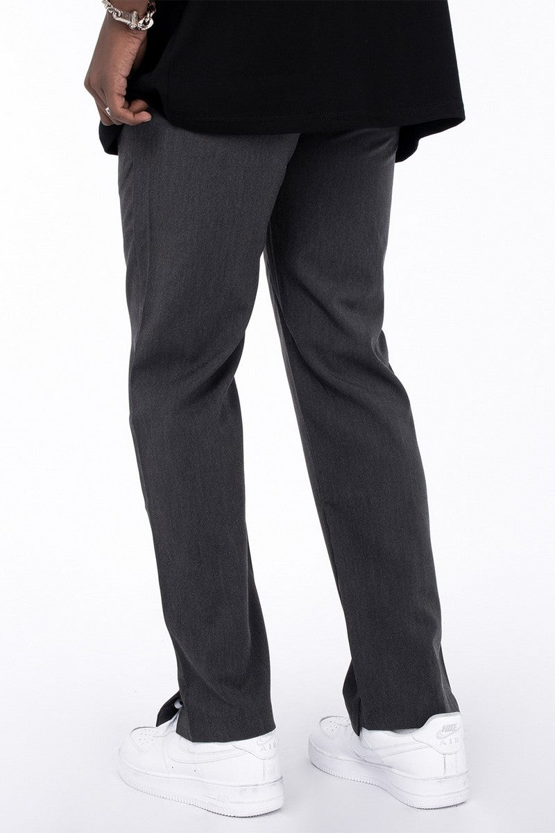 Slit Straight Trousers