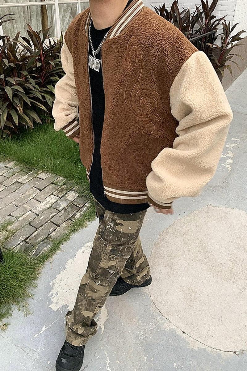 CZ Note Sherpa Varsity Jacket