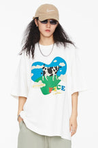 F2CE Cow Print Logo Tee